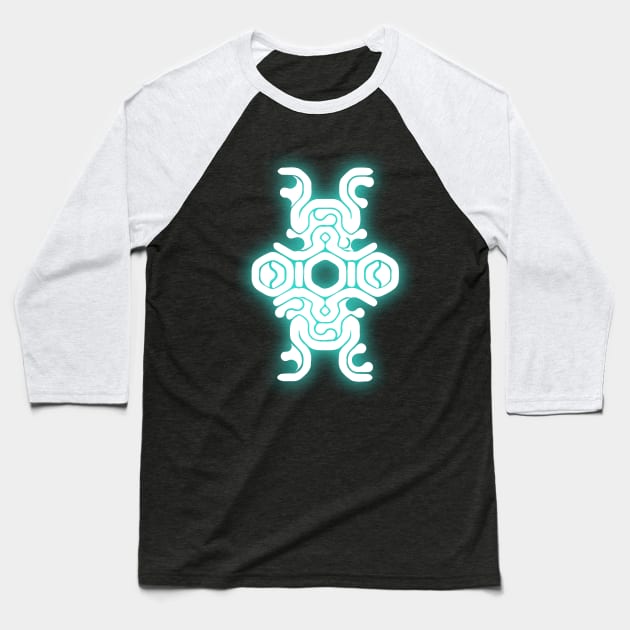 Colossus Weak Point Symbol Baseball T-Shirt by Power Up Prints